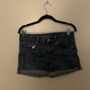 Dark Wash American Eagle Denim Shorts